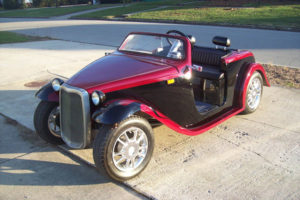 roadster golf cart, america ev golf cart, california roadster golf cart